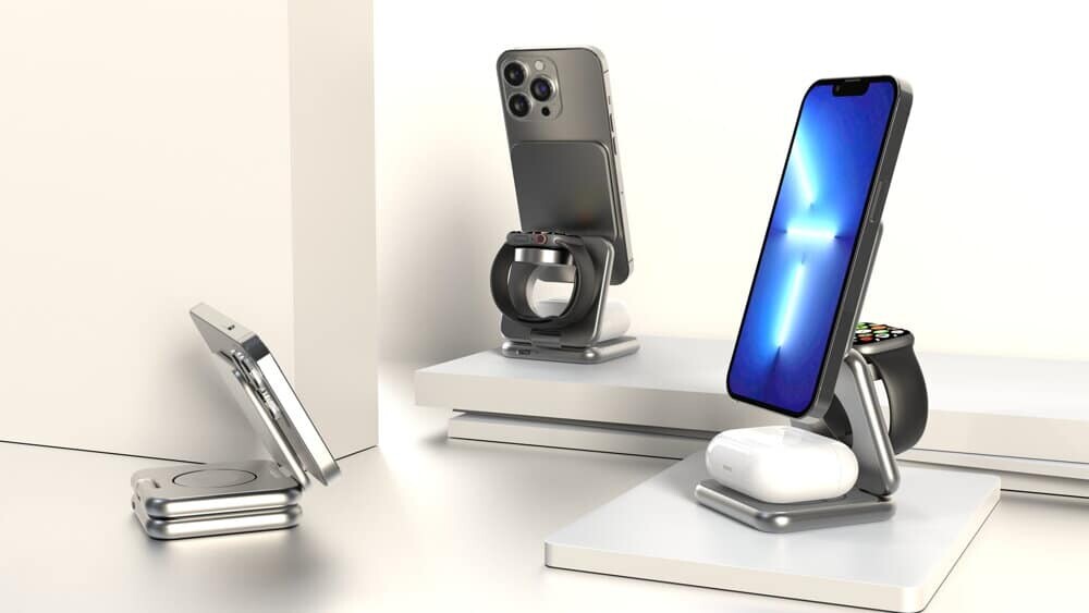Für Apple-Fans: Cubenest 3-in-1 Ladeständer lädt iPhone, Apple Watch und AirPods - 