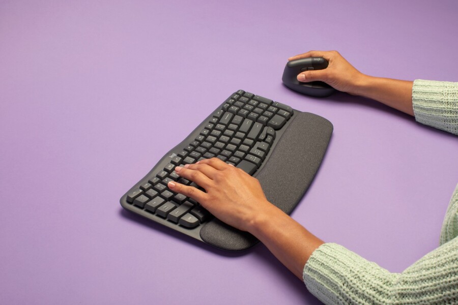Logitech Wave Keys: Eine neue ergonomische Tastatur - 