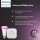 Philips Hue White & Color Ambiance Appear Wandleuchte rund Edelstahl 1200lm