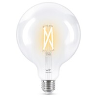 WiZ LED Smart Leuchtmittel in Transparent E27 G125 7W 806lm