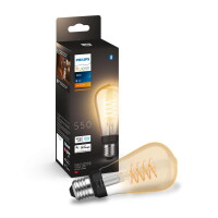 Philips Hue White LED E27 St64 in Transparent 7,2W 550lm...