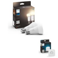 Philips Hue Bluetooth White LED E27 60W 800lm Doppelpack...