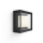 Philips Hue White & Color Ambiance Econic - Wandleuchte, schwarz - quadratisch inkl. Tap Dial Schalter in Schwarz