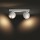 Philips Hue Bluetooth White Ambiance LED Deckenspot Buckram in Weiß 2x 5W 700lm GU10 2-flammig inkl. Tap Dial Schalter in Schwarz