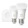 Philips Hue Bluetooth White & Color Ambiance LED E27 75W 800lm Doppelpack inkl. Bridge inkl. Tap Dial Schalter in Schwarz