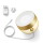 Philips Hue Bluetooth White Ambiance LED Tischleuchte Iris Special Edition in Gold un Transparent 8,2W 570lm inkl. Tap Dial Schalter in Schwarz