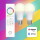 Smartes Zigbee LED Leuchtmittel E27 - Birne A60 RGBW 9,5W 1612lm Doppelpack inkl. Fernbedienung